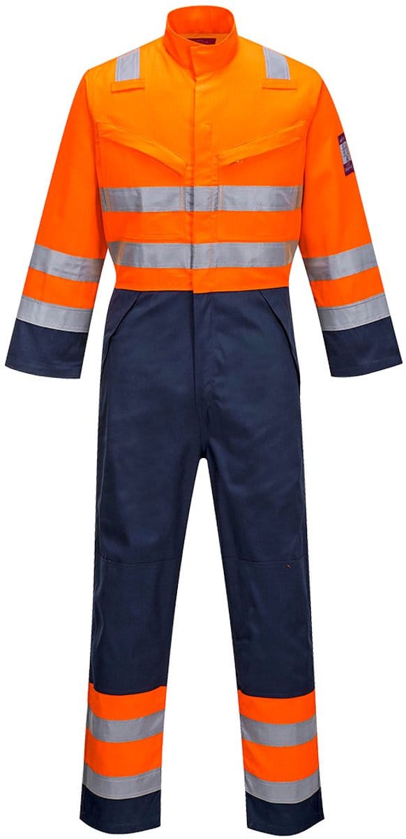 Portwest Modaflame RIS Marine/Oranje Overall MV29 - Oranje/Marine - L