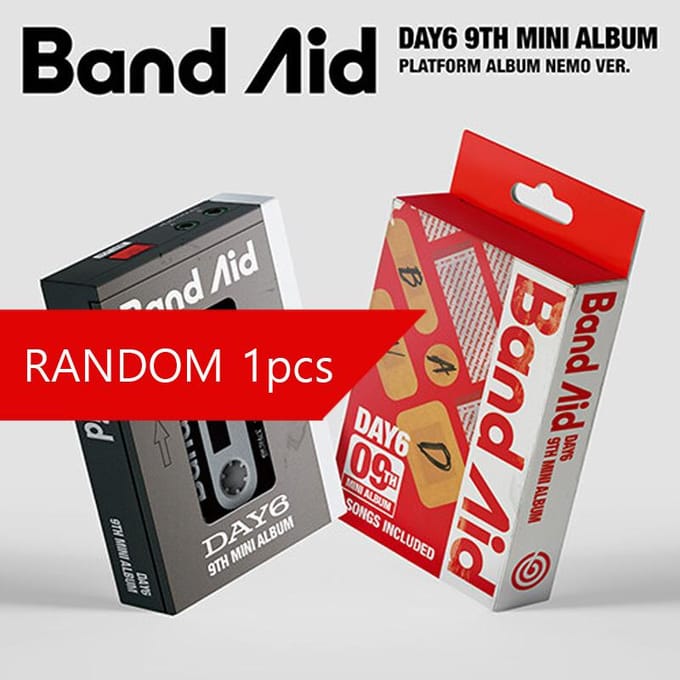 Dag 6 - 9e mini-album pleister RANDOM 1PCS red