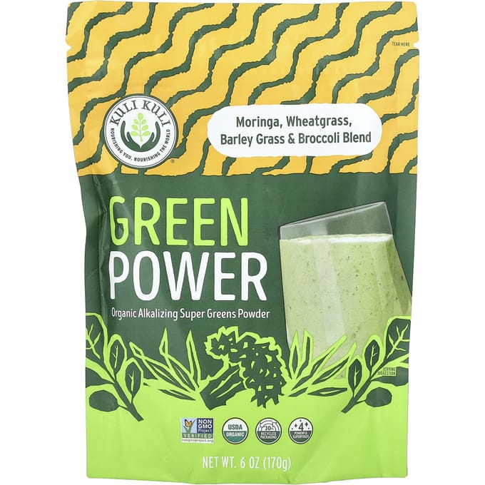 Kuli Kuli, Green Power, Organic Alkalizing Super Greens Powder, 6 oz (170 g)