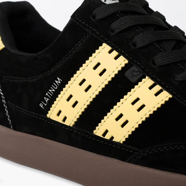 Heren Sneaker Platinum - Zwart/Lichtgeel