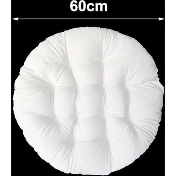Coussin de siège Coussin de chaise hamac Coussin de remplacement polyvalent Tapis de chaise de patio Panier suspendu Coussin de chaise pour chaise suspendue white