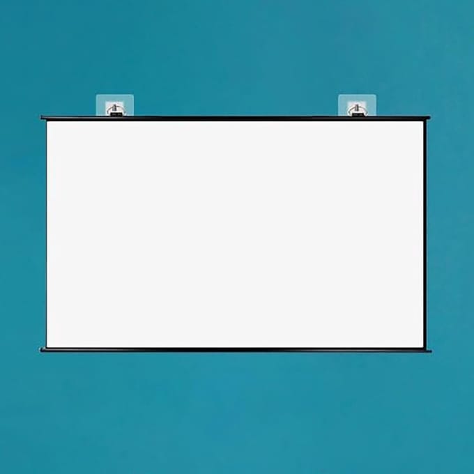 Projectiescherm - Uitschuifbaar scherm - Thuisbioscoop Kijken - Matwit materiaal - 72 inch - Wit