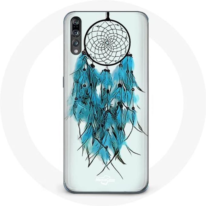 Hoesje voor samsung galaxy P20 pro Dromenvanger Blauw Witte Achtergrond