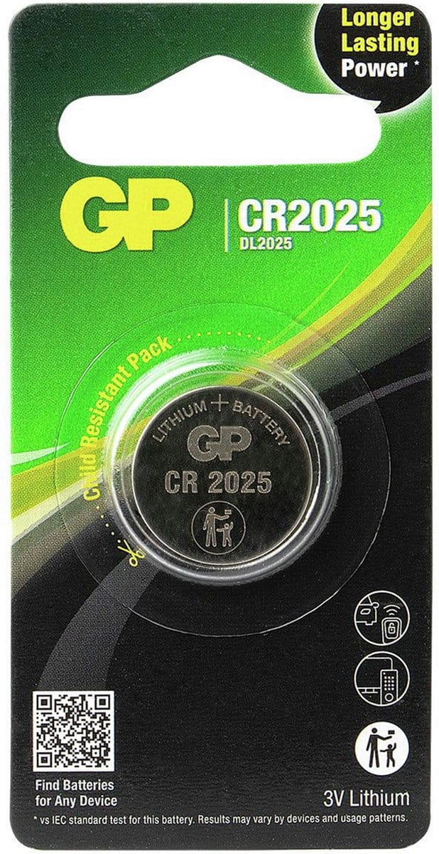 GP Lithium CR2025 - blister 1