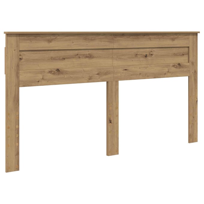 vidaXL Hoofdbord Artisan Eiken Bewerkt hout