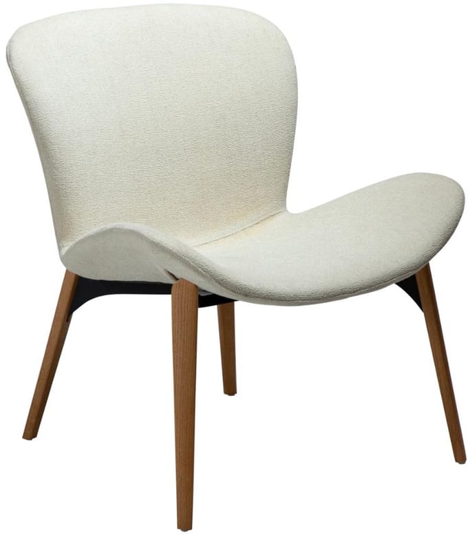 Paragon Dan-Form fauteuil bouclé wit.