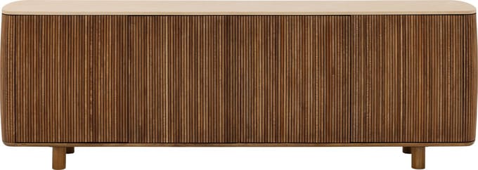 Goossens Dressoir Nova, 4 Deuren 200 Cm Breed - Mortex Beige