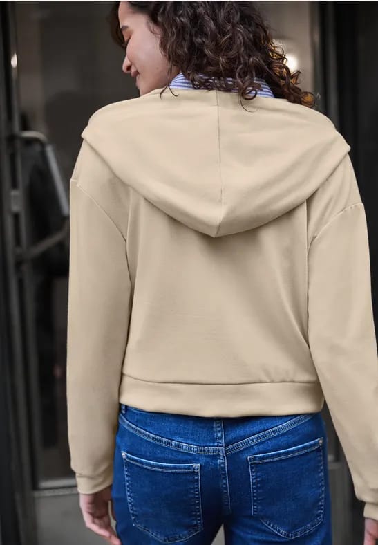 Sweatjack in een kort model