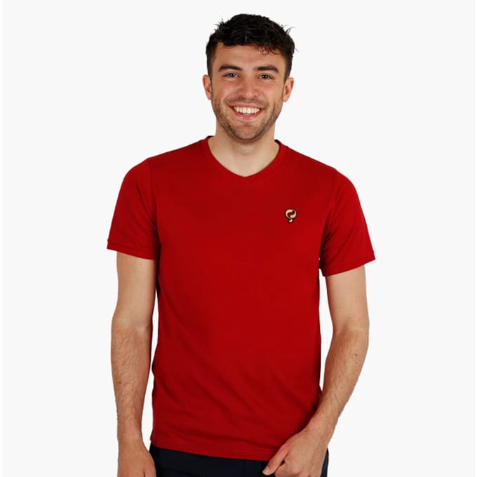 Heren T-Shirt Maasdam - Donkerrood