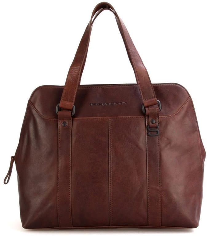 Leren Schoudertas - 10 inch - Lilybeth - Donkerbruin