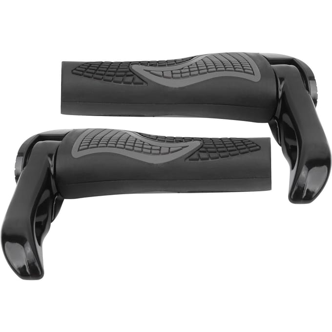 1 Paar Mountainbike Antislip Stuurgrip Covers Fiets Grips Verlengd Stuureinde gray
