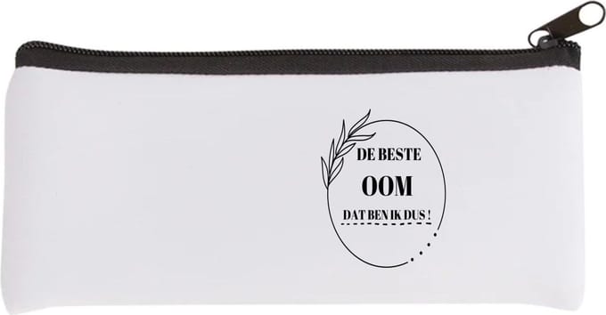 Akyol - de beste oom dat ben ik dus Etui - Oom - de beste oom - liefste oom - verjaardag - cadeau - kado - bedankje - geschenk - 20 bij 9 cm