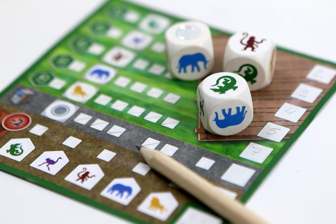 White Goblin Games dobbelspel Zooloretto: Het Dobbelspel  - 7+