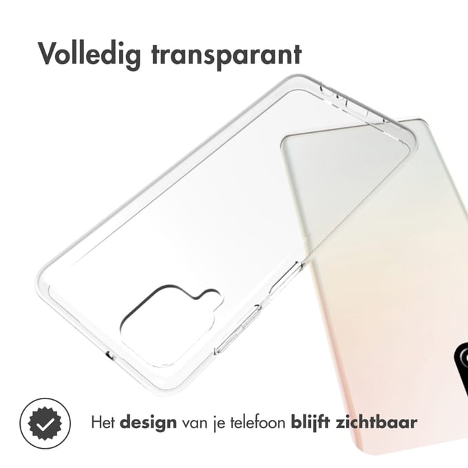 Accezz Hoesje - Geschikt voor Samsung Galaxy A12 - Clear Backcover - Transparant