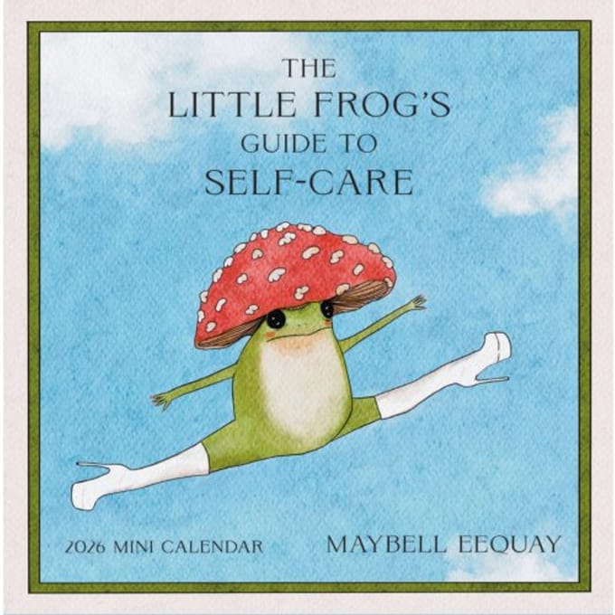 The Little Frog's Guide To Self-Care Mini Wall Calendar 2026 - Maybell Eequay