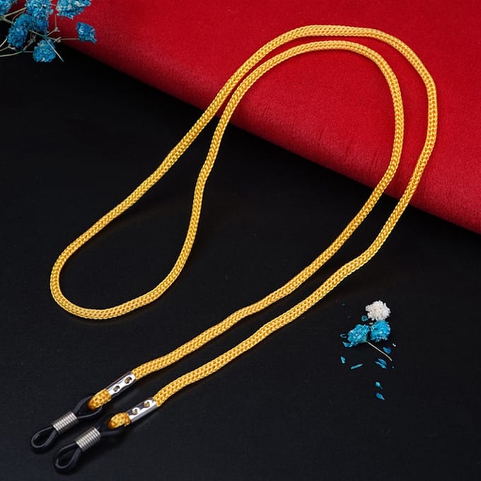 Brillenkoord - Brillenketting - 2 Stuks - Geel