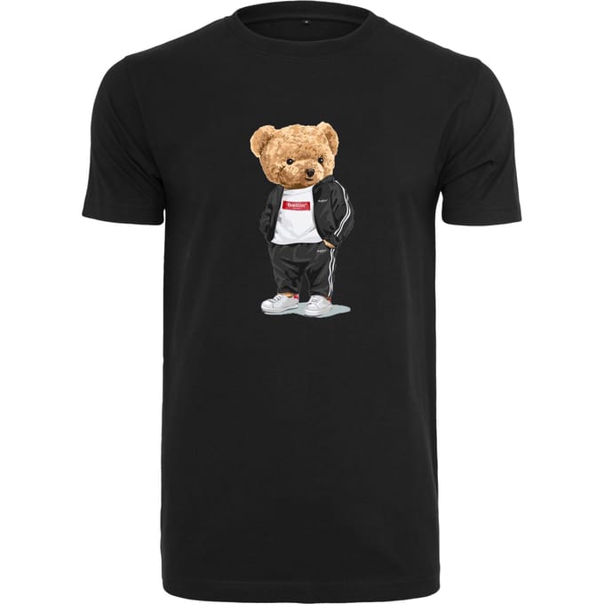Heren Tee SS met Ballin Est. 2013 Bear Tracksuit Tee Print - Zwart - Maat S
