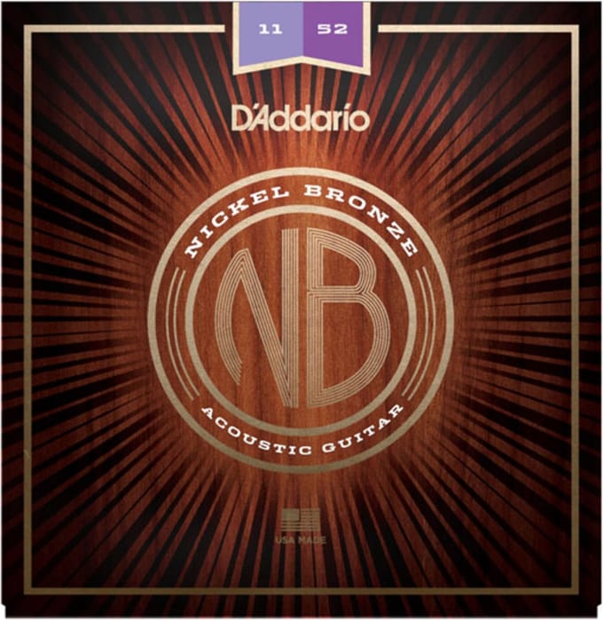 D'Addario NB1152 Nickel Bronze Akoestische Snaren (11-52) Custom Light