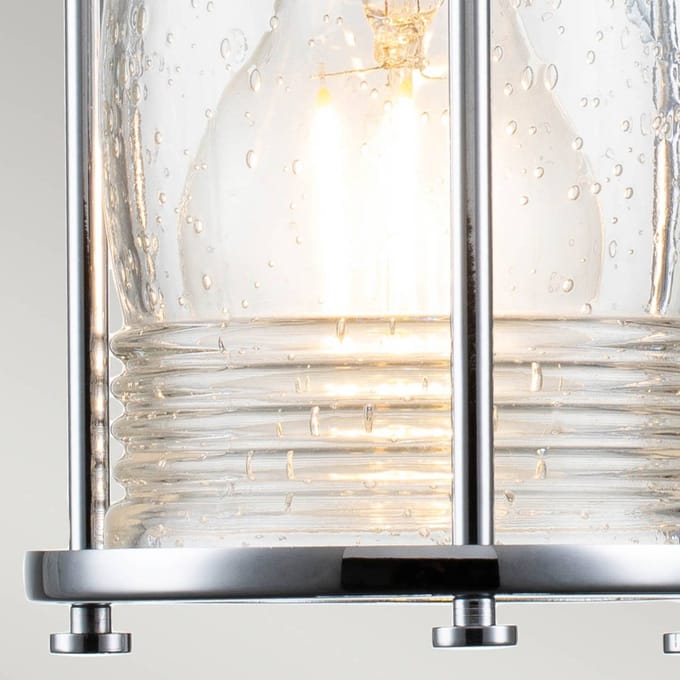 Kichler LED Badkamerarmatuur Ashland Bay | 1X E27 Max 60W | IP44 | Polished Chrome