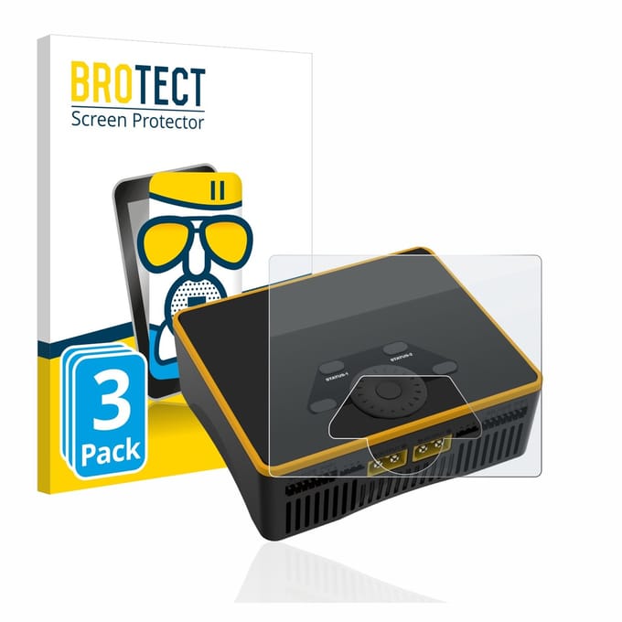 BROTECT - Screenprotector voor Junsi iCharger DX6 - Folie Beschermfolie Beschermglas matte 3 Stuks