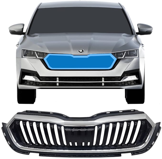 Grill voor Skoda Octavia IV 2020- / Set
