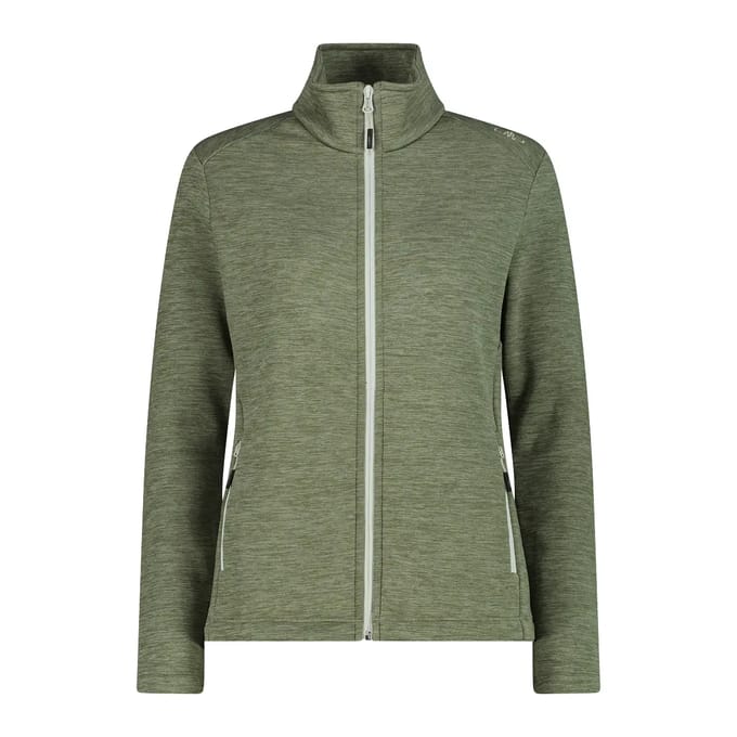 Dames verlengbare gebribbelde fleece met rits CMP
