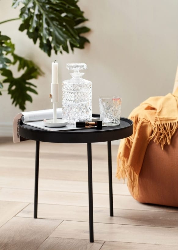 Northern - Stilk bijzettafel - laag - S - zwart