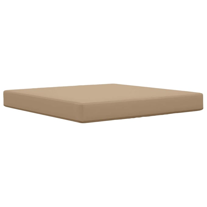 vidaXL - Buitenbankkussen - Polyester - Taupe - 80 - x - 80 - cm