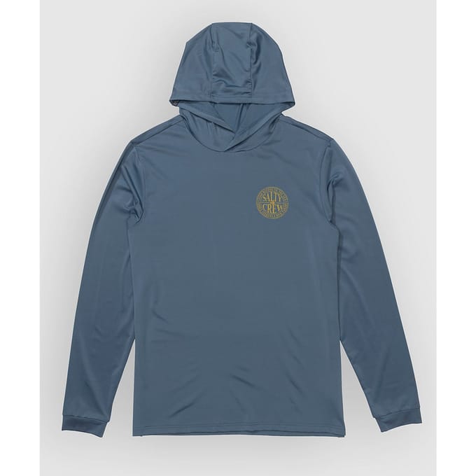 Salty Crew Global Hood Sunshirt Longsleeve Lycra blauw