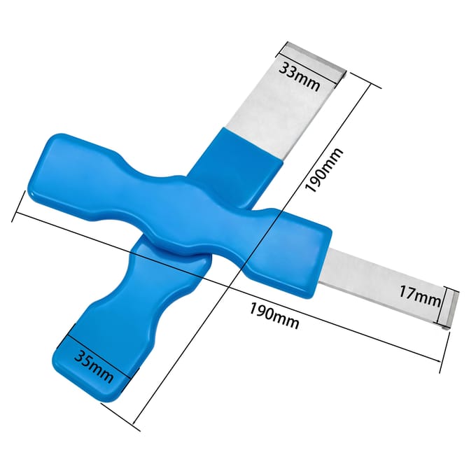 Grattoir en carbure pour machine à polir Grattoir polyvalent 190mmx17mm blue