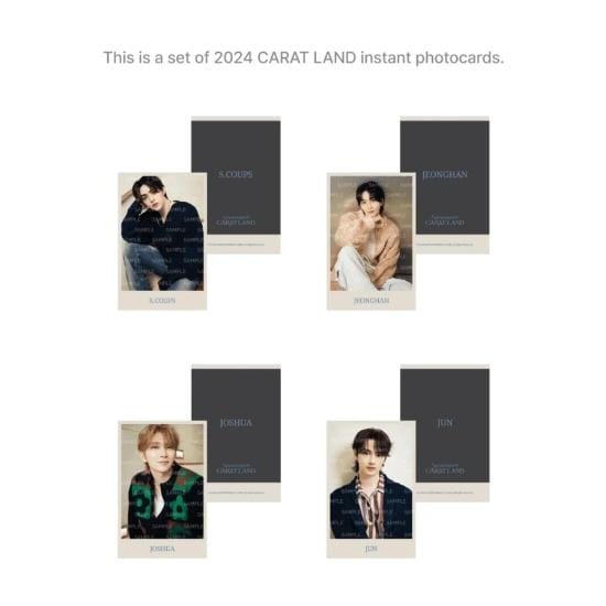 Zeventien Karaat Land Instant Fotokaart Set gray