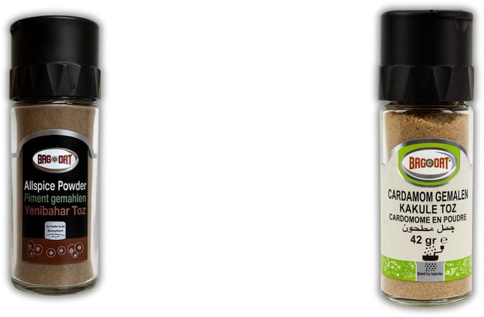 Bagdat Kardemom Gemalen + Piment Gemalen – 2-stuks
