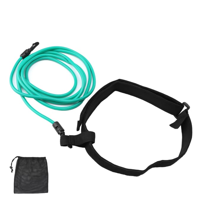 Zwemtrainingsweerstandsbanden Aquatische Zwemmen Stationaire Koorden Bungee Lijn Groen black