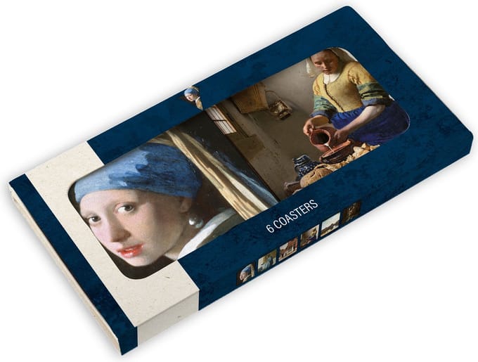 Johannes Vermeer Onderzetters 6 stuks