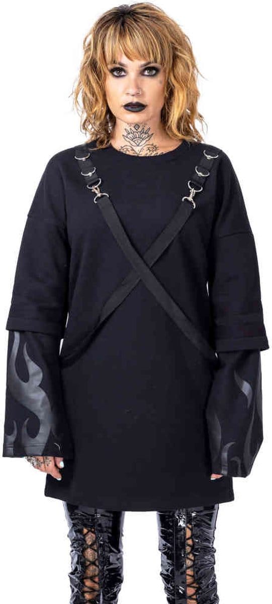 Heartless - Flamethrower Longsleeve top - L - Zwart