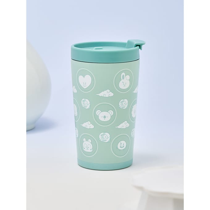 LINE FRIENDS BT21 K-Hangari Vaisselle Sélection d'Options Flip Cap Tumbler 420ml blue