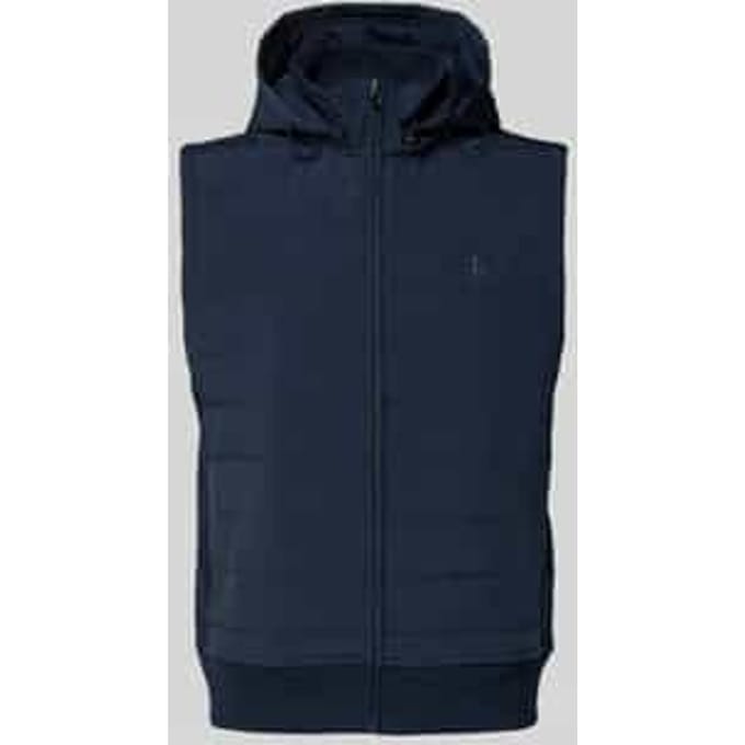 Regular Fit gewatteerd vest van katoenmix