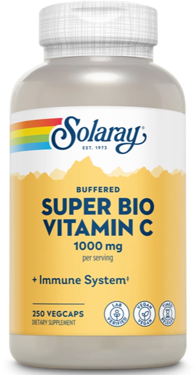 Solaray Super Bio C Gebufferd TSTR - 250 vegacapsules