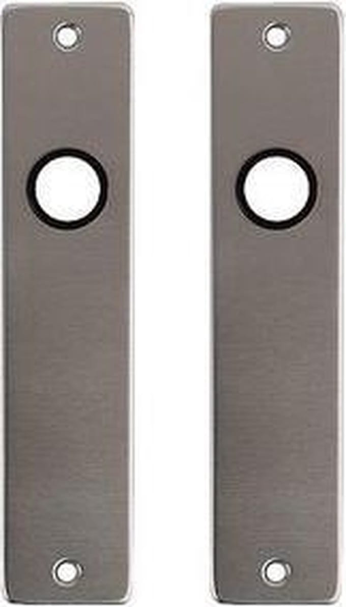 Wovar Deurschild blind aluminium kortschild | Per set