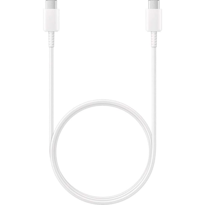 Samsung USB cable USB-C (M) to USB-C (M) USB 2.0 (Max 3A/25W) 1 m white