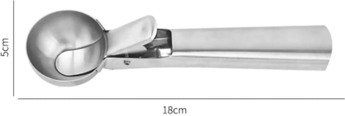Benson IJsschep - RVS - Drukknop - 18 cm - Ø 5 cm