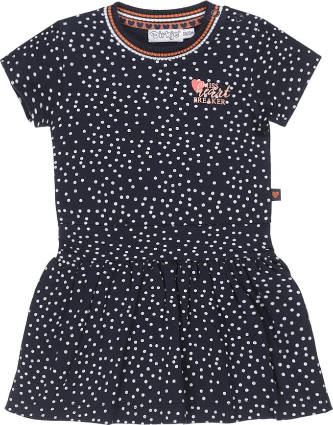 Dirkje Heart Dots Navy maat 56 Jurkje V42320-35 Z22