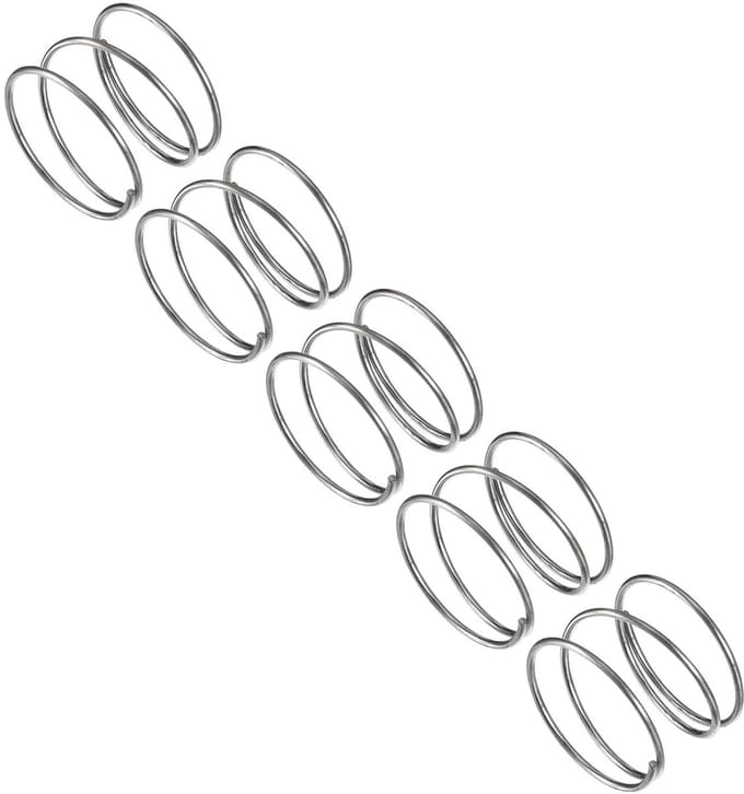 5 stuks Drukveren 304 RVS 20mm Buitendiameter 1mm Draaddikte 15mm Lengte