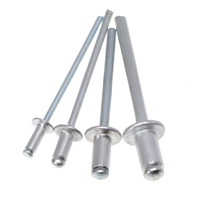 200 stuks zware klinknagelset hand 2,4/3,2/4,0/4,8 mm klinknagelpistoolset aluminium klinknagels assortiment geel