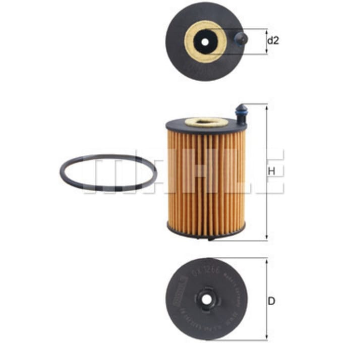 Oliefilter KNECHT OX 1266D