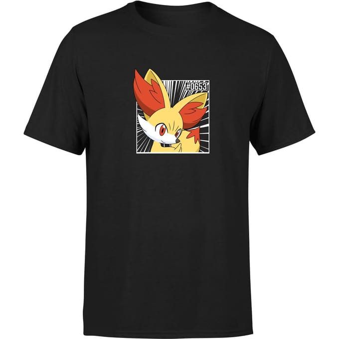 Pokemon Fennekin Men's T-Shirt - Black - S