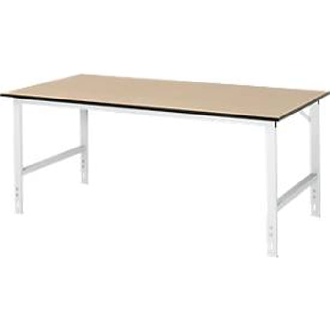Table de travail, plateau en MDF, l. 2000 x P 1000 x H 760-1080 mm