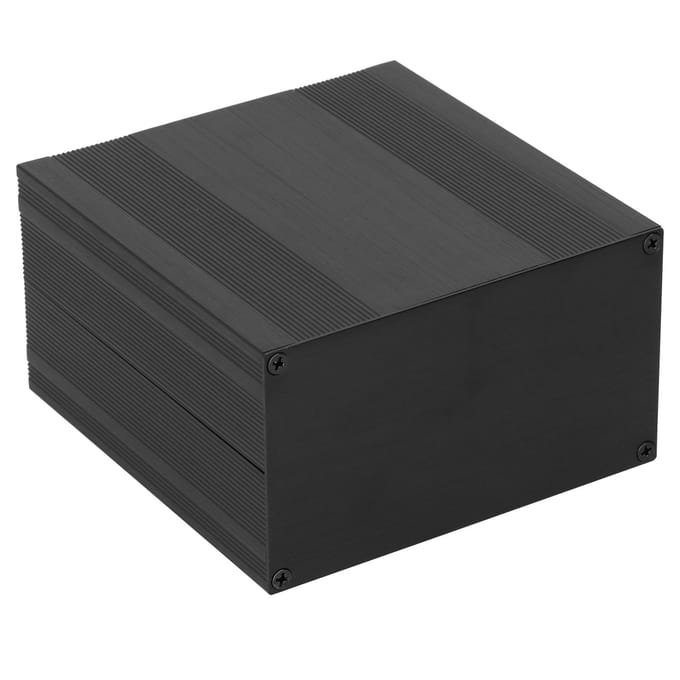 Behuizing van aluminiumlegering voor project HIFI buizen eindversterker behuizing geborsteld zwart 82,2x145x150mm