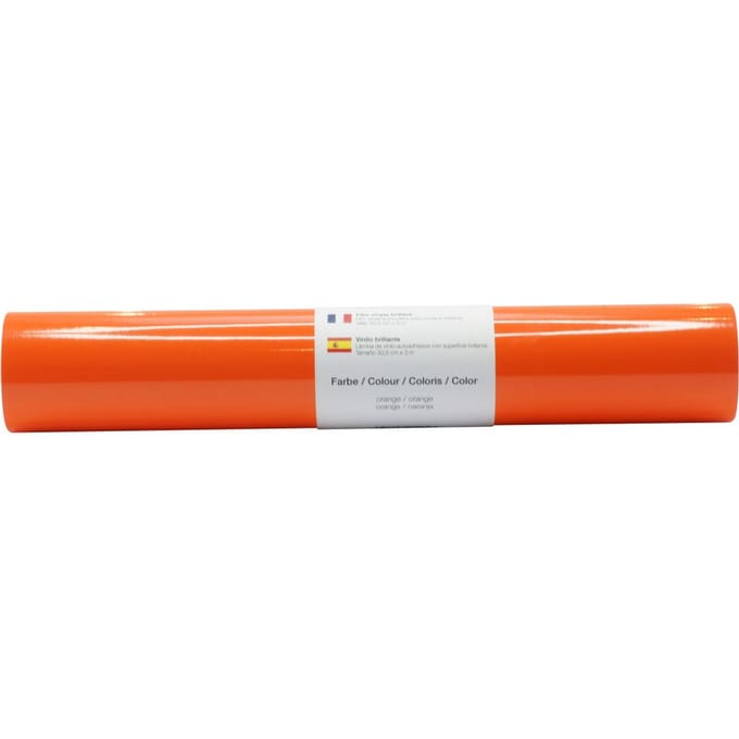 Zelfklevende vinyl folie glanzend - Oranje
