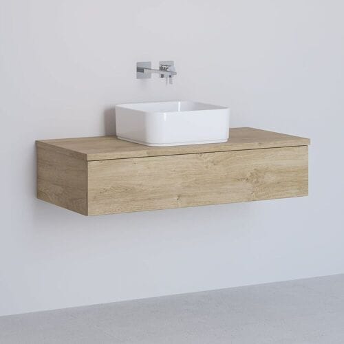 Kronenbach Cube washbasin console 101 cm with 1 drawer, KBWTKOWTL1011GH